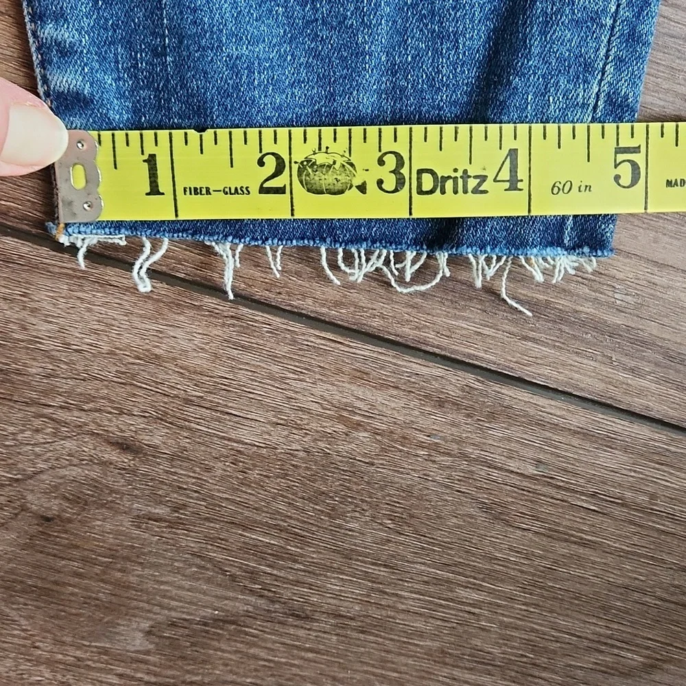 J. Crew 9" High Rise Toothpick Ankle Jean Hartley Distressed Raw Frayed Hem 28 - Picture 11 of 11